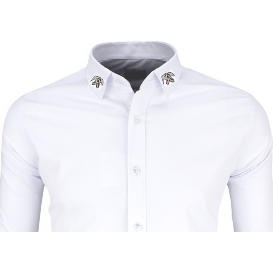 KOSZULA DEKARSKA PRESTIGE z logi DEKARZ   na kołnierzyku